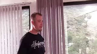 Busty brunette takes a break from exercising to experience DP in a steamy anal threesome