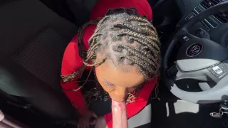 Big Ass Tits - Lucky White Boy Makes A Thick Black Girl Squirt In Her Car