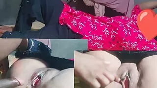 Desi Indian sister-in-law fucked by brother-in-law with a lot of fun and fist on the mouth