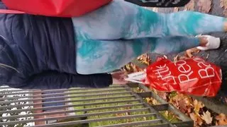 Long Walk in my new Tight Leggings