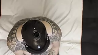 Master's Fuckpig: Intense Facefucking in Latex Mask