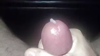 Large mushroom cock cuming in slow motion.