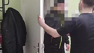 Married Installer-Worker accepts my offer and lets me give him a blowjob