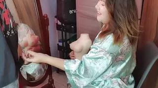 Seeing myself getting fuck in the mirror