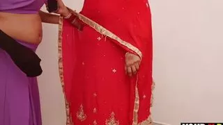 Ex boyfriend wear girls outfit fucked her girlfriend on the day of her marriage