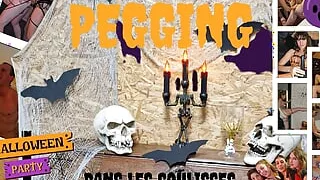 Backstage Halloween Orgy Behind the Scene