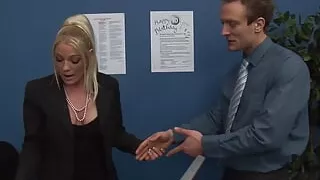 Cindy Behr a MILF with huge breasts gets her pussy stuffed