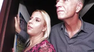 Grandma & Grandpa seduce their cleaning lady and eagerly lick their cunt clean