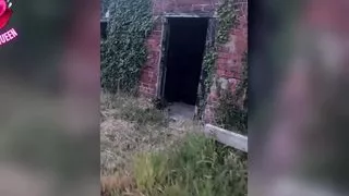 Bound Slave Locked Back in Chastity Then Left Alone Naked & Blindfolded in Abandoned Barn