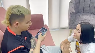 I fuck my little stepsister in the ass in exchange for letting her go out with her new boyfriend.