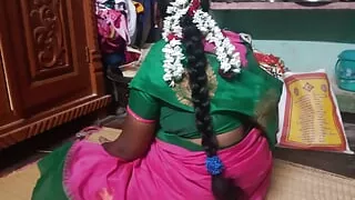 Indian housewife big boobs pressing stepbrother