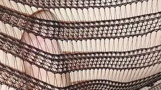 Late Night Stroking in My Torn Pantyhose Making a Sticky Mess