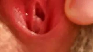 close-up fingering while panties on, part 3.Wet sounds,pink virgin pussy