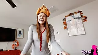 I Share My Room with My Russian Step Sis on Thanksgiving - Ava Marina