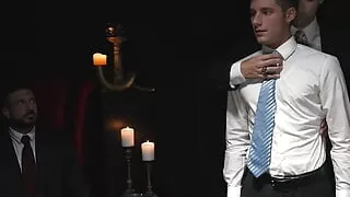 MasonicBoys Super cute twink Dex Devall is fucked raw by suited dude