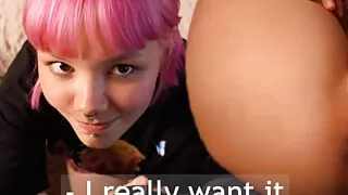 "Stepbrother, fill me up!" - she found out that her stepbrother likes creampie!