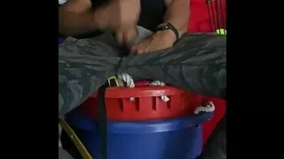 Horny PE Teacher JockDad87 Busts a Nut Between Classes