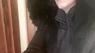 Milfycalla- Cum on Clothes. Cum on Fluffy Jacket 141
