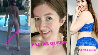 CUMpilation: Splattered Slut Alexis is a facial fanatic