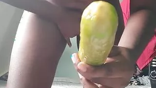 Fucking girl  with gherkin ????