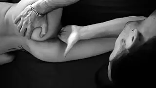 Spanking her with 4 fingers in her pussy