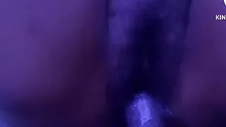 Fuck the black ebony creampie pussy with my big black cock