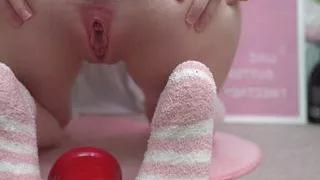 My first time with a dildo - anal masturbation