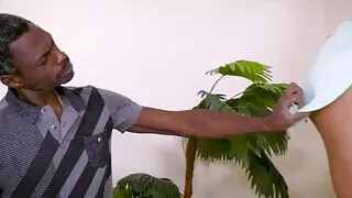 Trans Beauty Bella Atrix Has a Black Stud Creampie Her Ass