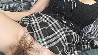 Amateur wife suck my cock and lick my balls after that i fuck her in her hairy pussy