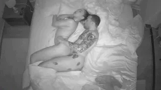 CAUGHT! Night vision camera catches intimate moments of pornstar couple