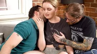 Sex Night! David & Alex Cum On Charlie Forde's Ass & Mouth!