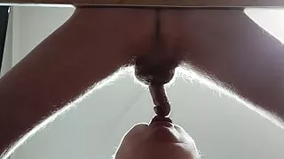 Stepmom gets a mouthful of my hot cum after blowjob