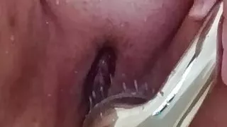 Masturbation in the shower alone
