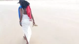 Black MILF Gets Picked up at the Beach