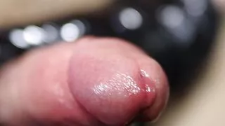 The best quality very long hard professional penis massage in the world from a master to a huge fountain of thick sperm!