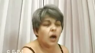 Old ladies masturbating, dick sucking and fucking in three different scenes - compilation video