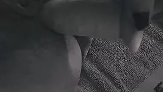 A curvy woman masturbates solo