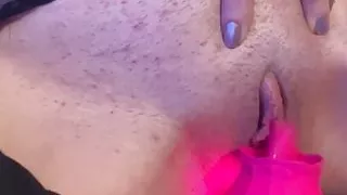 Big Swollen Clit Lick With My Toy Pussy Play