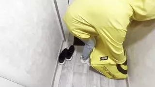 Food Delivery Girl Apologizes for Long Delivery with Blowjob and Hard Doggystyle Fuck