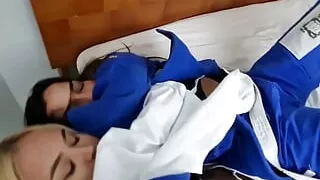 Lesbian Judoka Catfight