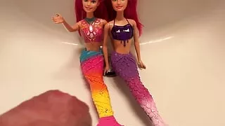 Monica and Cindy getting a load of cum