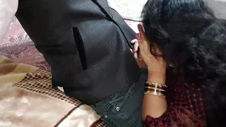 hotel room cleaner boy fucks me - hot Indian madam with Desi innocent boy