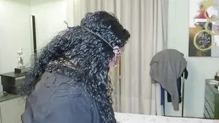 a very horny Italian BBW fucked by two man in the pussy and in the ass