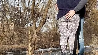 Couple pissing of fat mother-in-law and lustful son-in-law