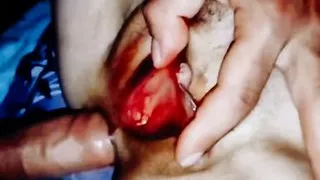 Pov close up and with open pussy lips