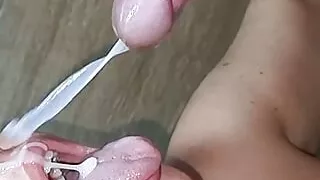 My Wife Getting a Load and Biggest Cumshot From My Best Friend