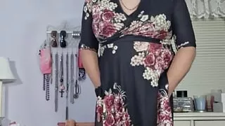 Soft granny tranny in pantyhose and Granny panties!