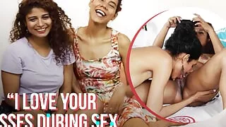 Ersties - Carmel Skinned Rita & Caroline Take a Moment For Lesbian Love