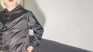 Fh0001 Shiny Nylon Rain Jacket