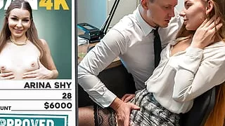 LOAN4K. Stanley Johnson seduced his young customer and fucked her right in the office